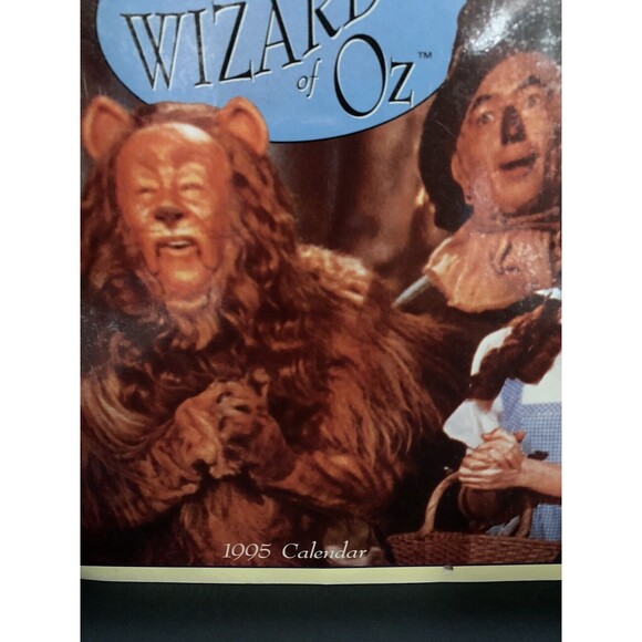 Vintage The Wizard of Oz 1995 Calendar Dorothy Toto Frameable New Sealed - Picture 2 of 4